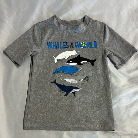 Cat & Jack - LIKE NEW - Charcoal Rashguard Tee - Picture 1 of 3